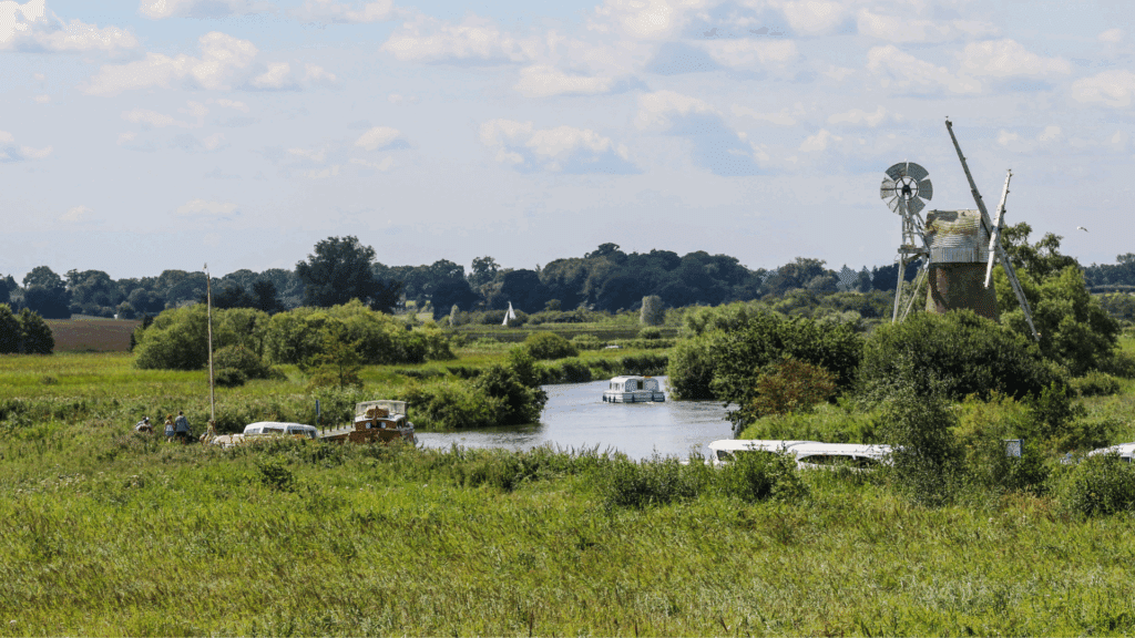 How Hill, a peaceful Broads landscape and one of the places to see a romantic sunset in Norfolk.
