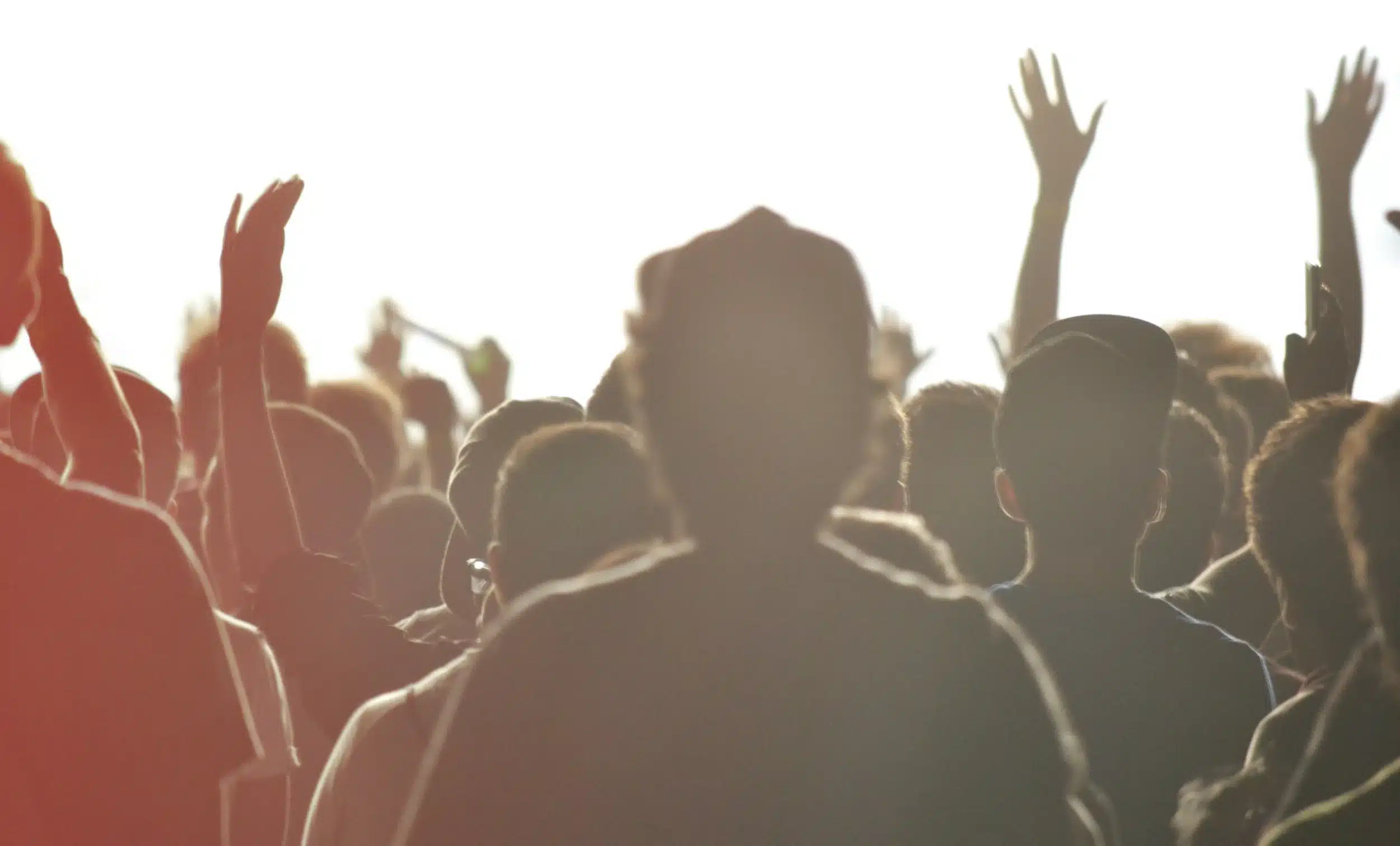 Crowd of people enjoying a festival