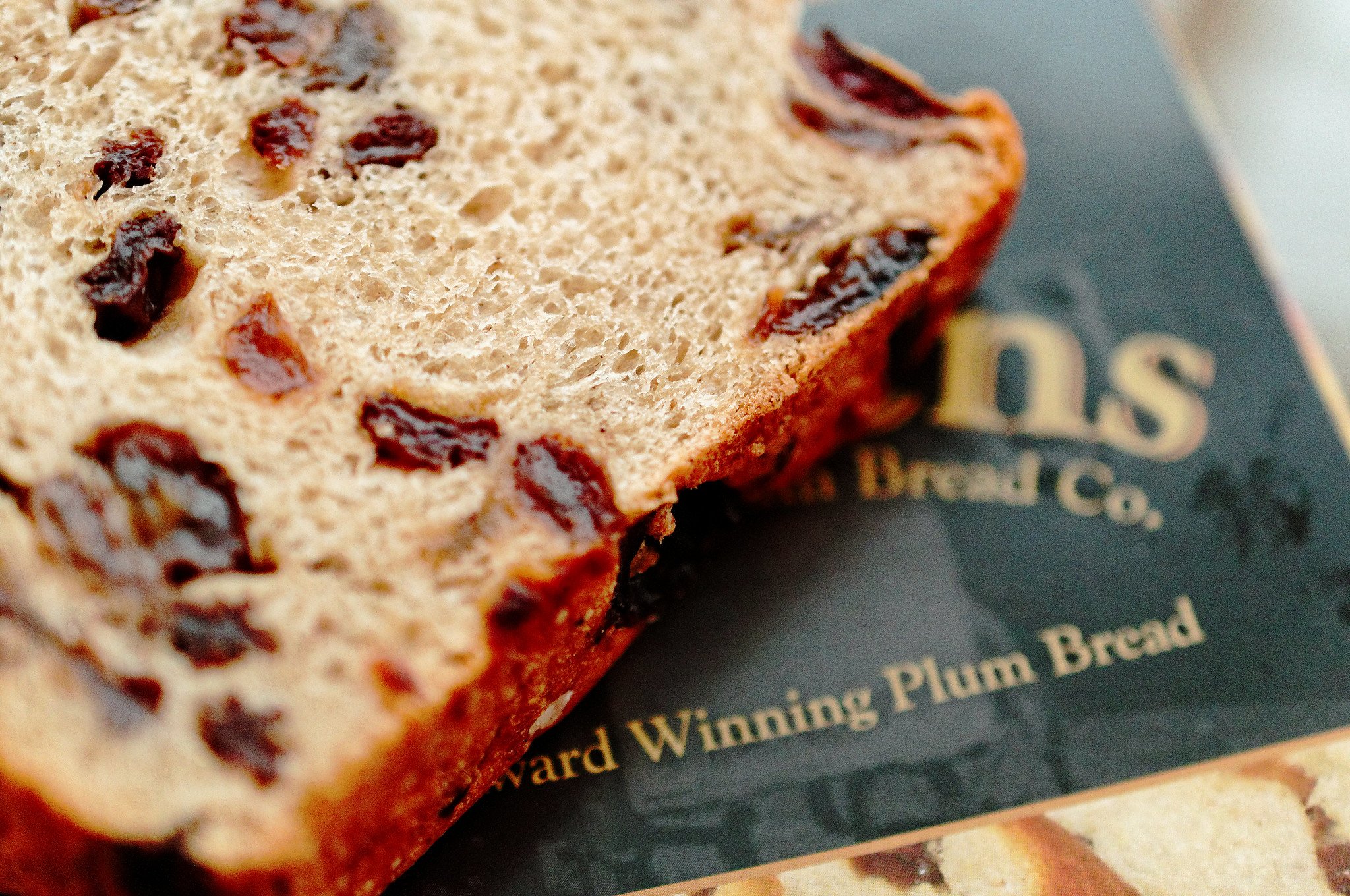 Close up of Plumbread