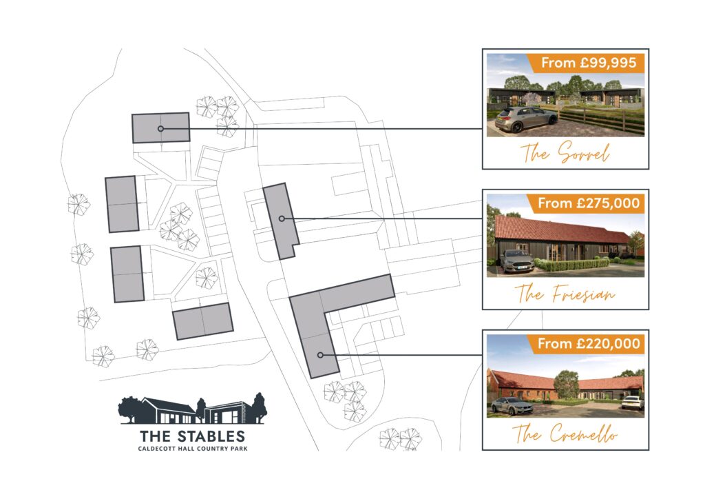 The Stables at Caldecott Hall Country Park 4 Plot Map Nov 25