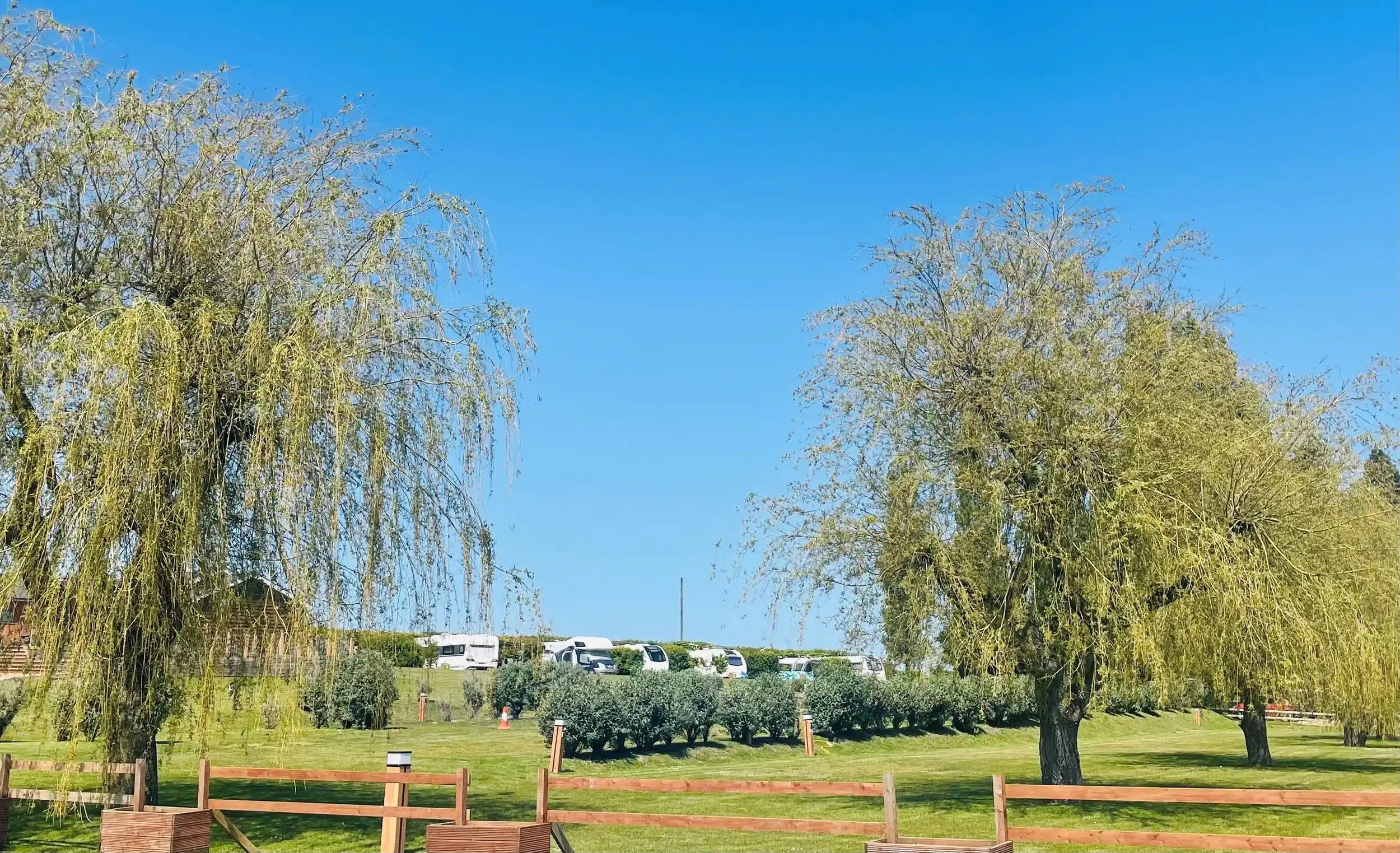 Touring and camping pitches at Waveney River Centre
