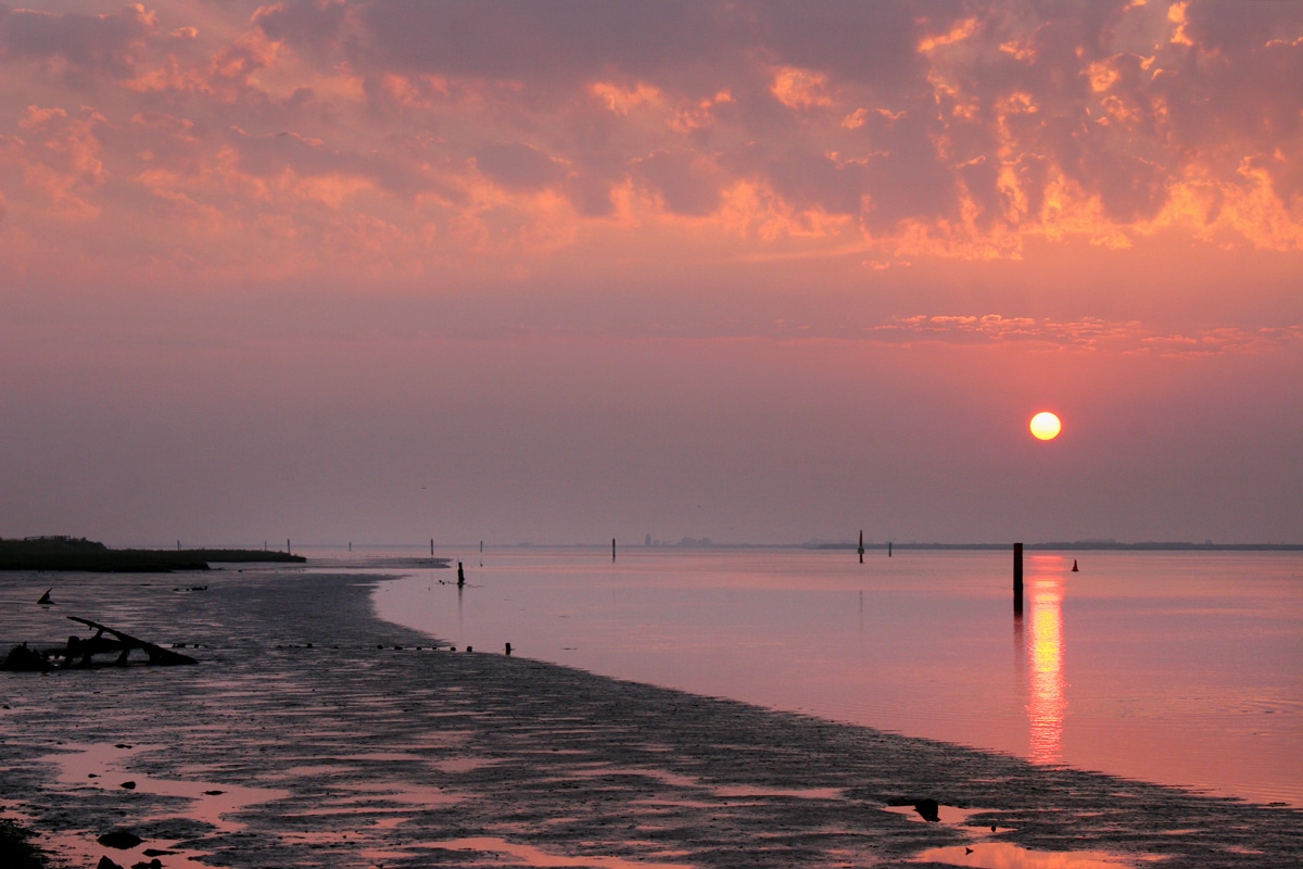Sunset at Breydon Water, Great Yarmouth