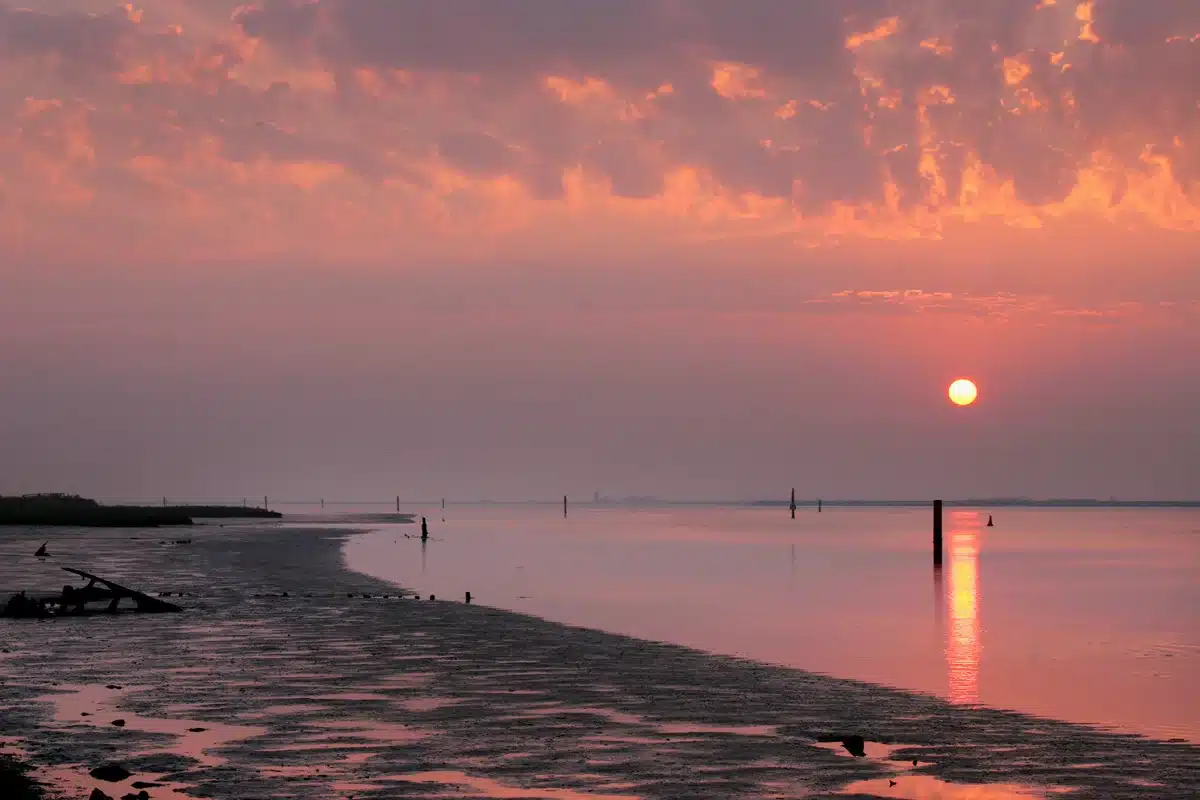 Sunset at Breydon Water, Great Yarmouth