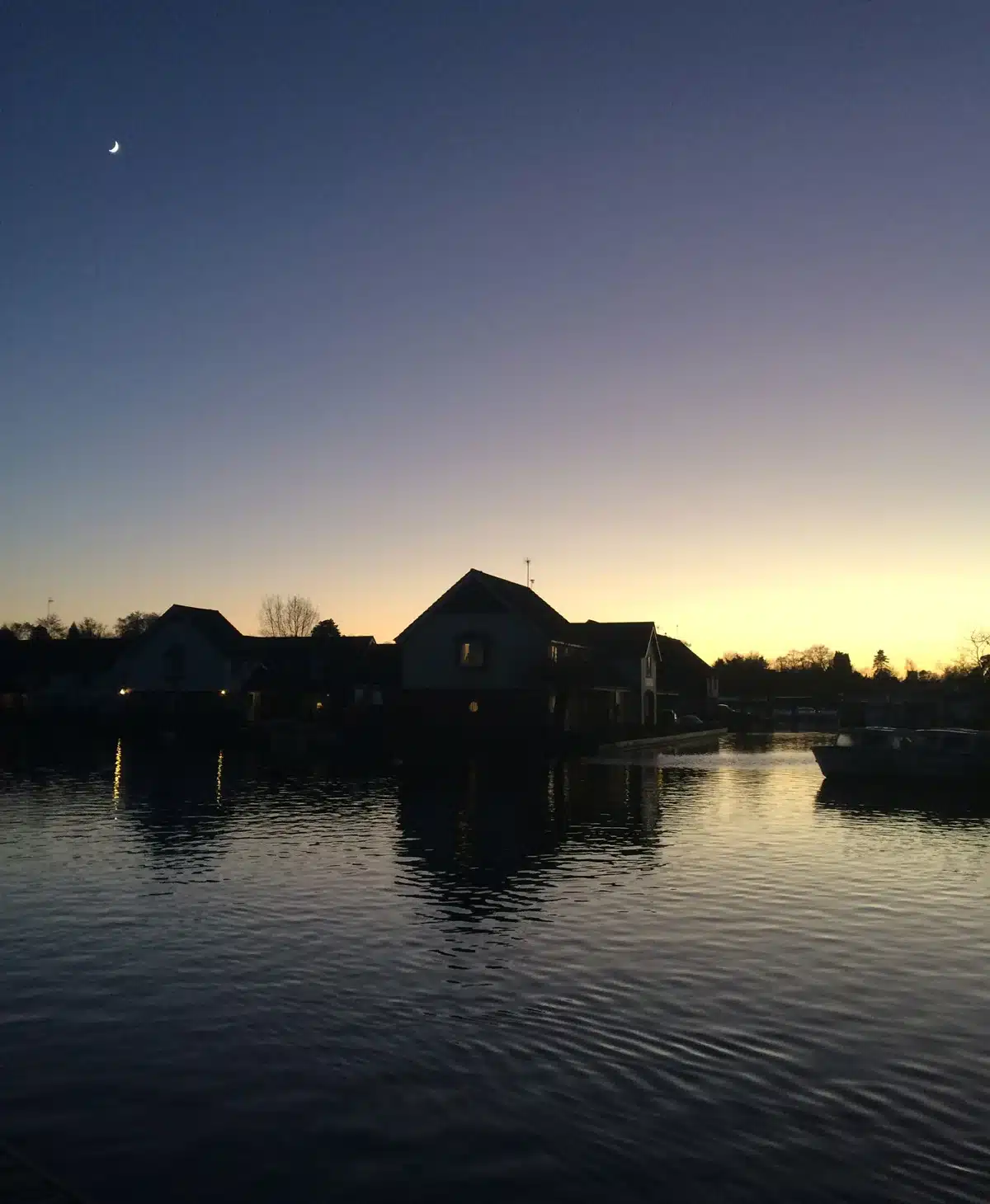 Sunset at the River Bure, Wroxham