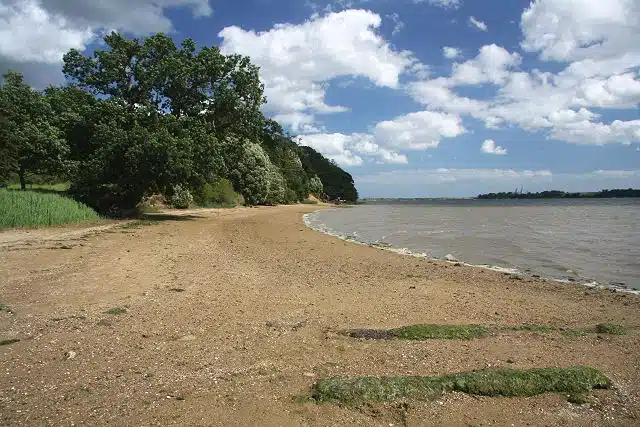 5 Interesting Suffolk Facts You Might Not Have Known 3 Peaceful Suffolk beach with golden sands and gentle waves.