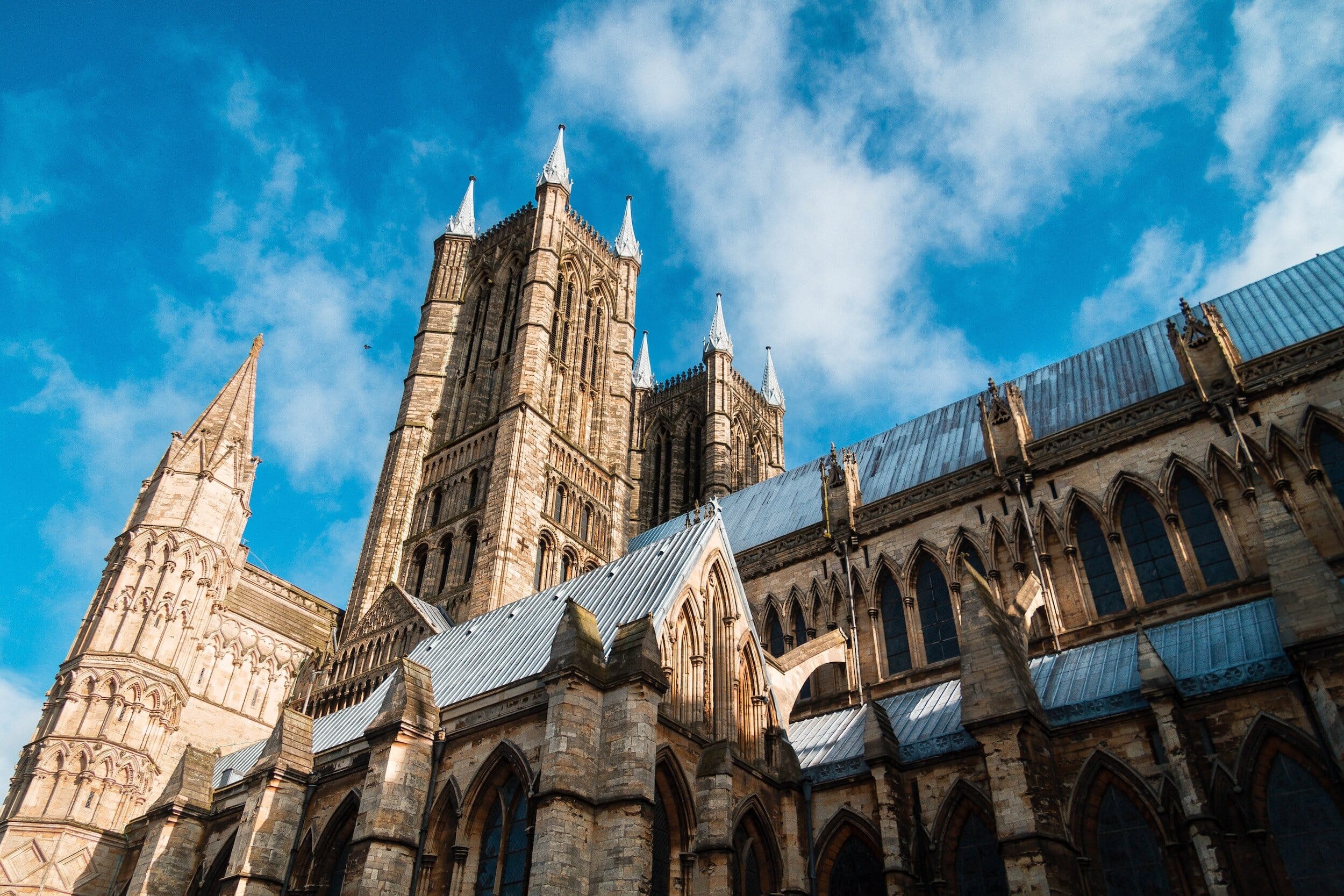 View of Lincoln Cathedral, an iconic stop during a Lincolnshire holiday