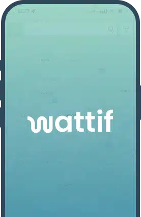 Smartphone displaying the Watiff app screen