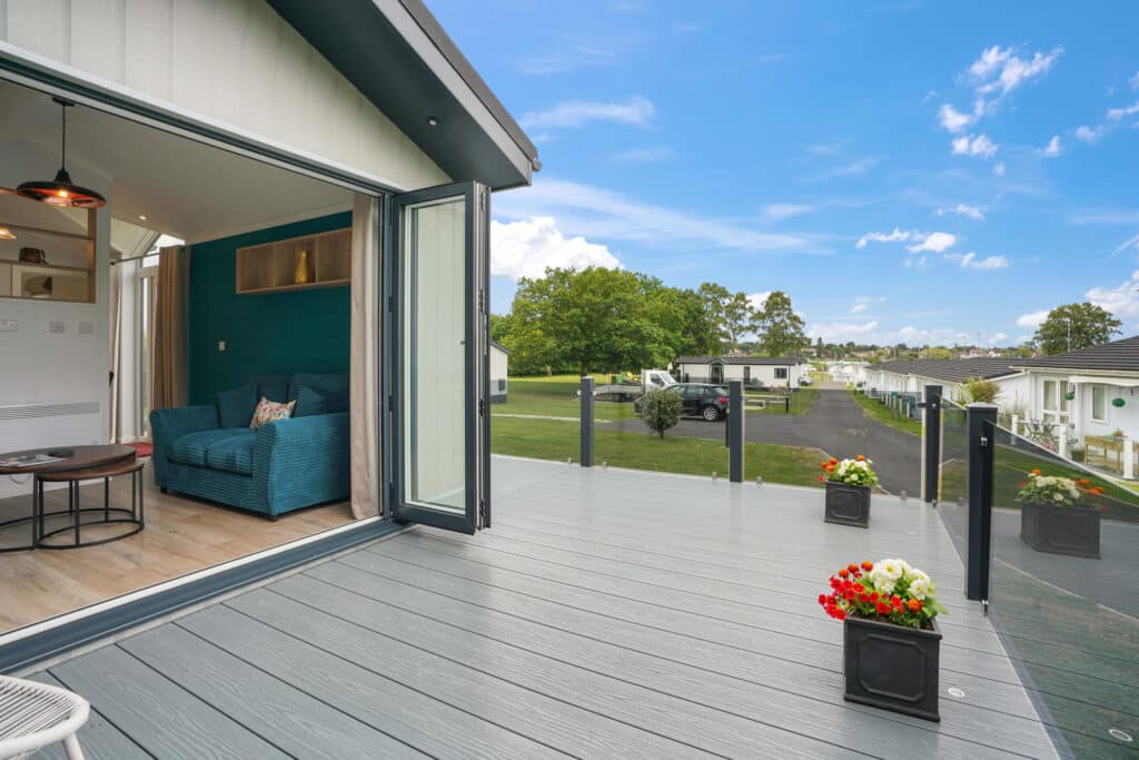 Modern holiday home with scenic outdoor view